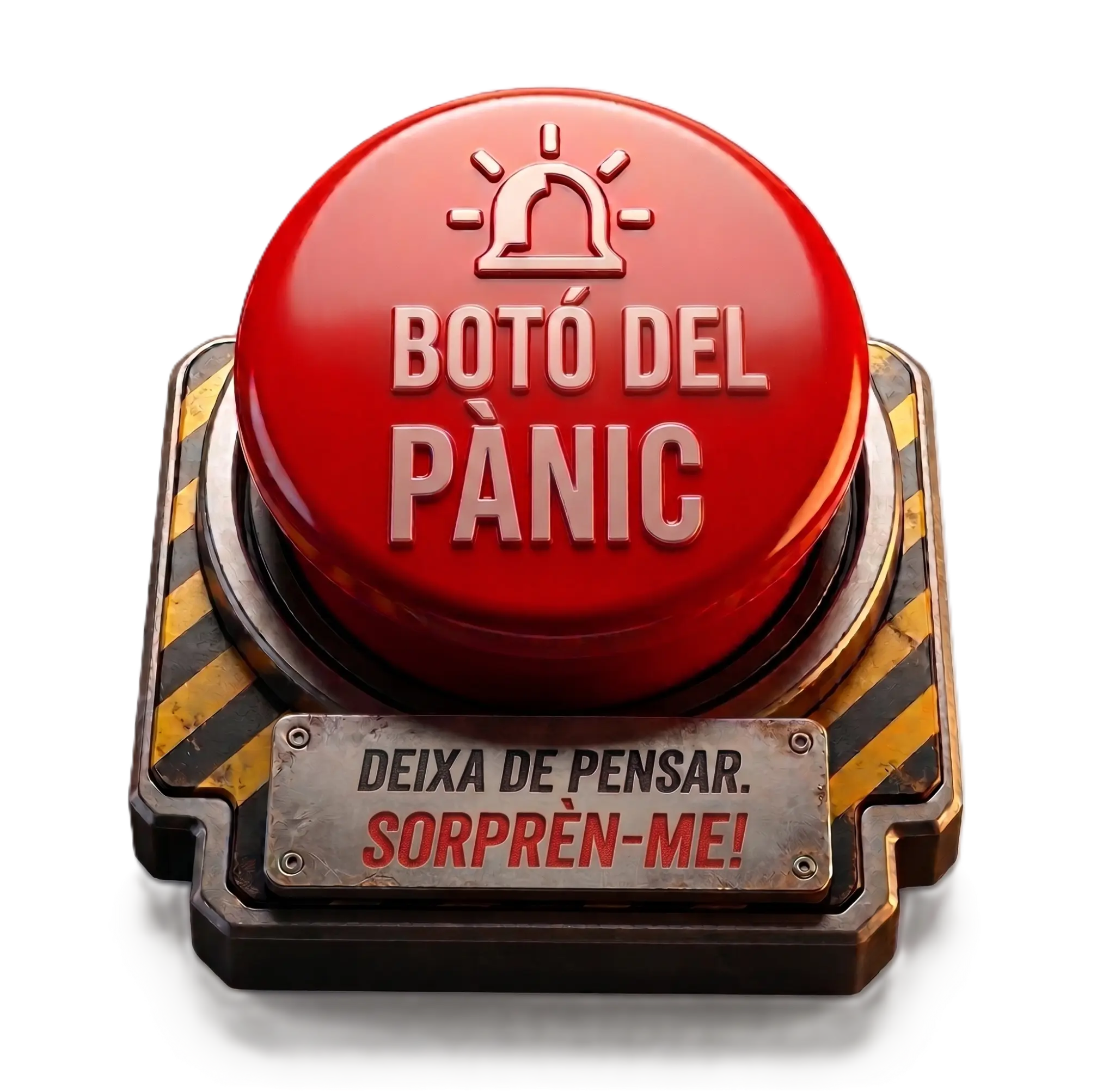 Botó vermell del pànic d'OhMyPongo: deixa de pensar, sorprèn-me